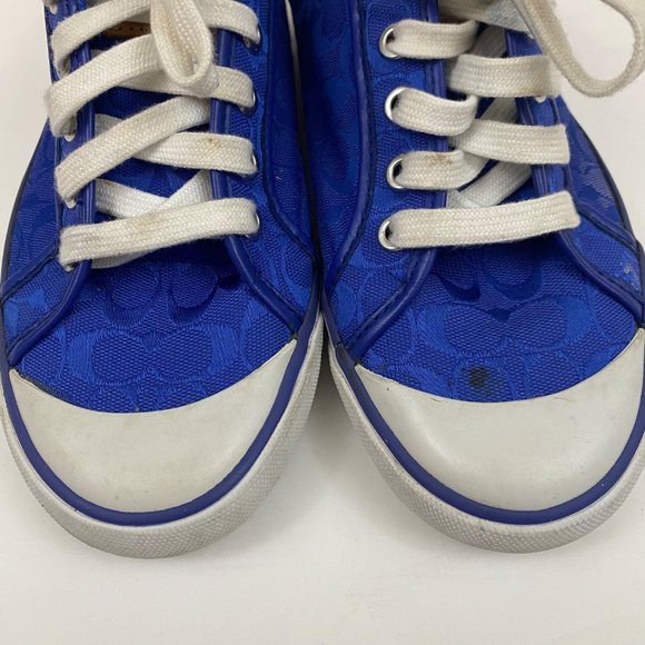 Coach Shoes Coach Barrett Royal Blue Tennis Shoes Low Top Sneakers